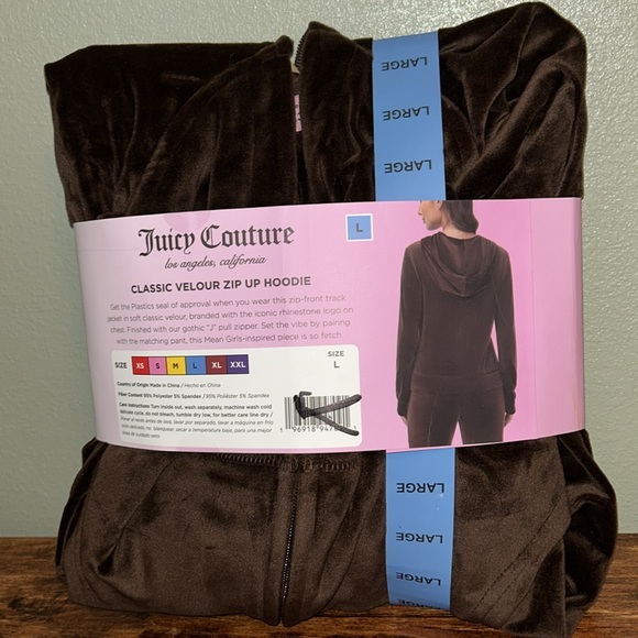Juicy Couture Velour Zip Up Hoodie - Picture 2 of 3